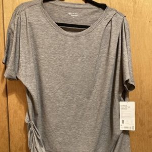 Athleta Essence Pleated Tee (Gray)